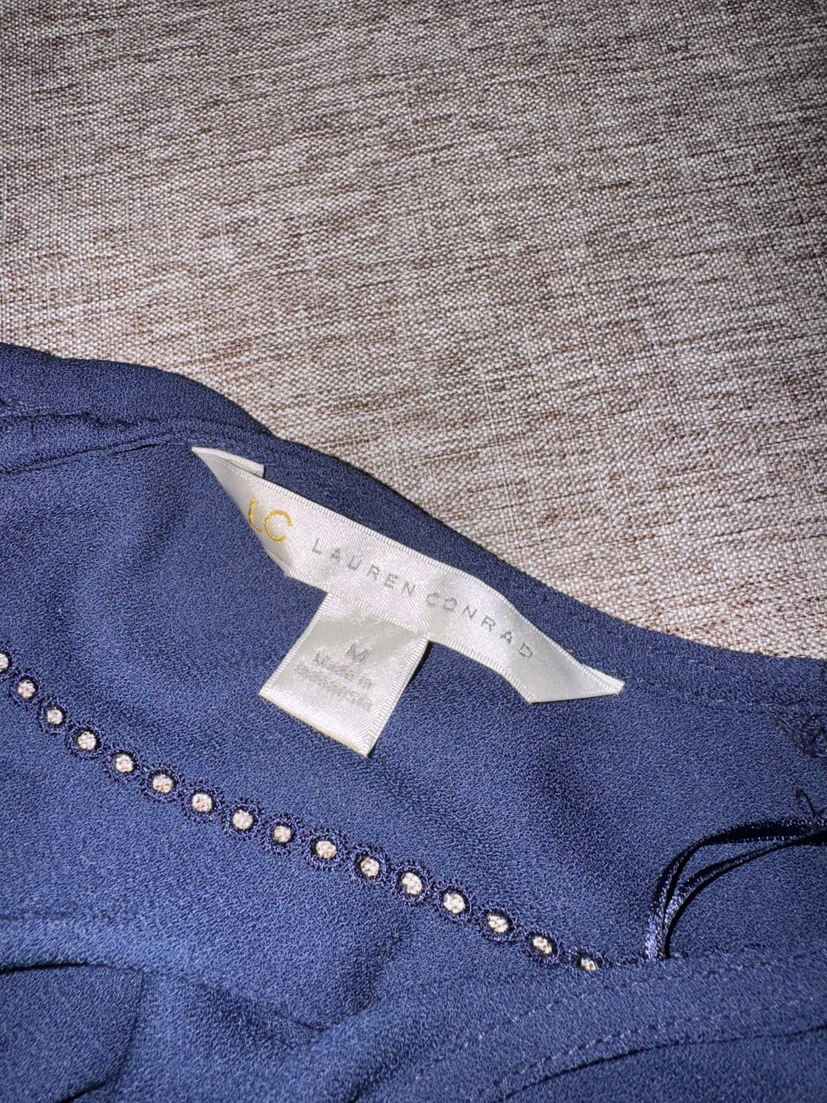 LC Lauren Conrad Navy Blue Dress (Like New)