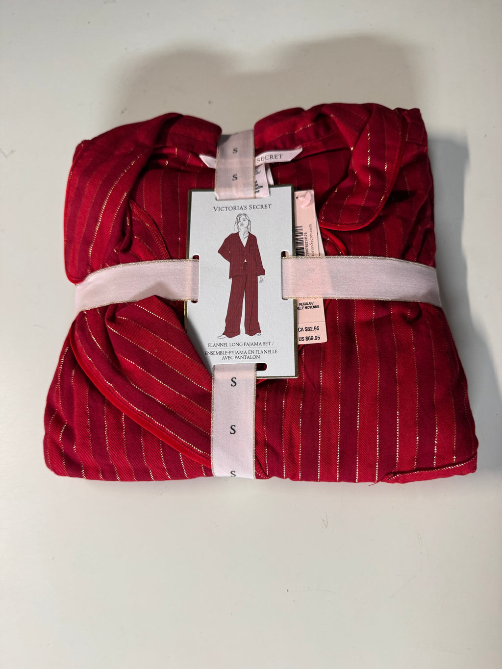 Victoria's Secret Flannel Long Pajama Set (New)