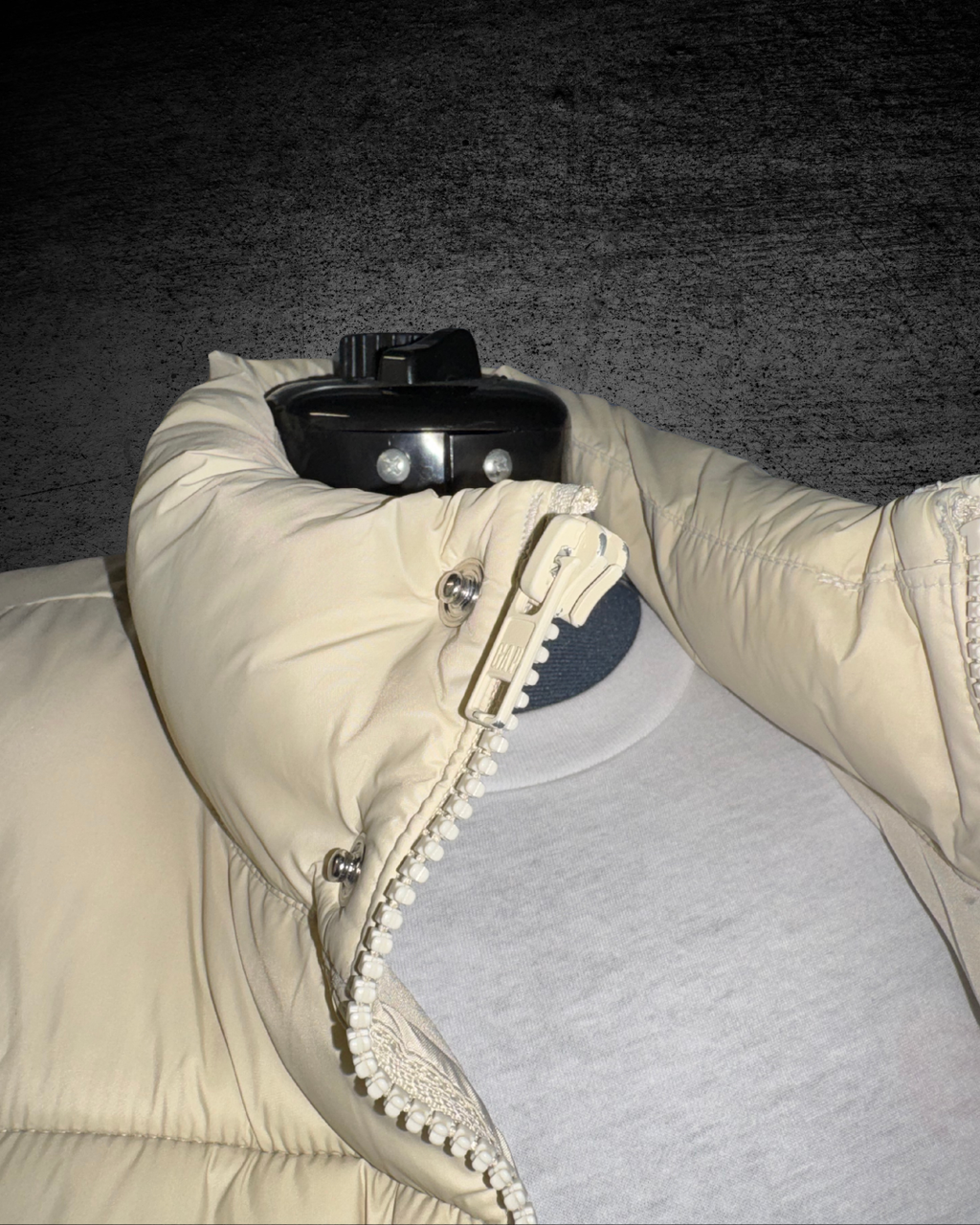 GAP Recycled Cream Nylon Puffer Vest