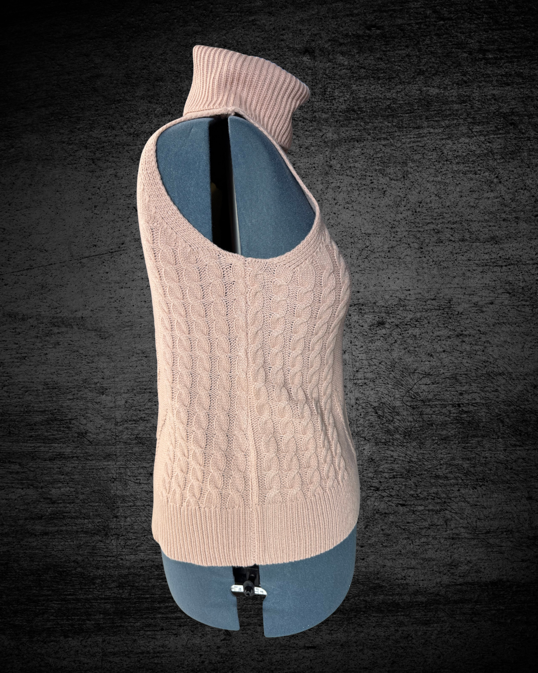 Turtleneck Cable Knit Tank
Sweater (New)