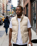 GAP Recycled Cream Nylon Puffer Vest