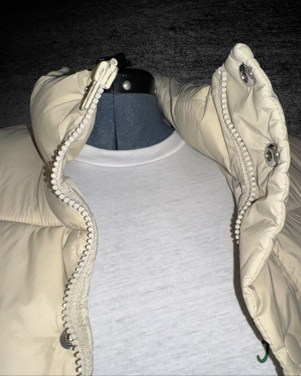 GAP Recycled Cream Nylon Puffer Vest