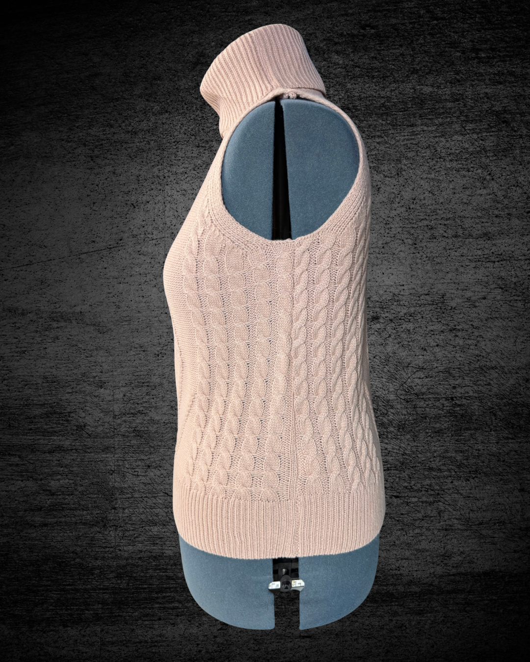 Turtleneck Cable Knit Tank
Sweater (New)