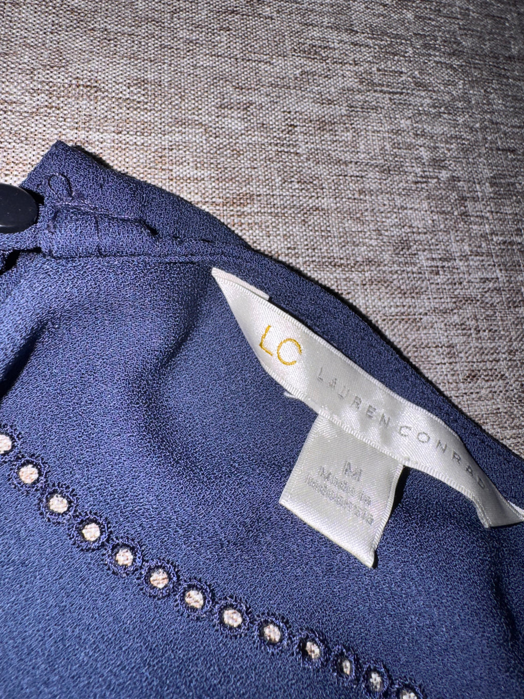 LC Lauren Conrad Navy Blue Dress (Like New)