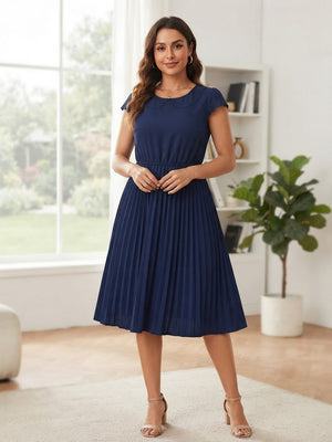 LC Lauren Conrad Navy Blue Dress (Like New)