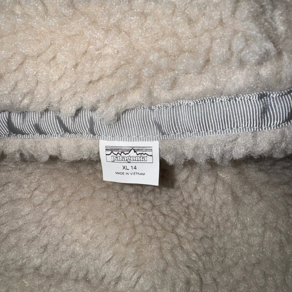 Patagonia Kids Reversible Hoodie - Purple and Beige (New)