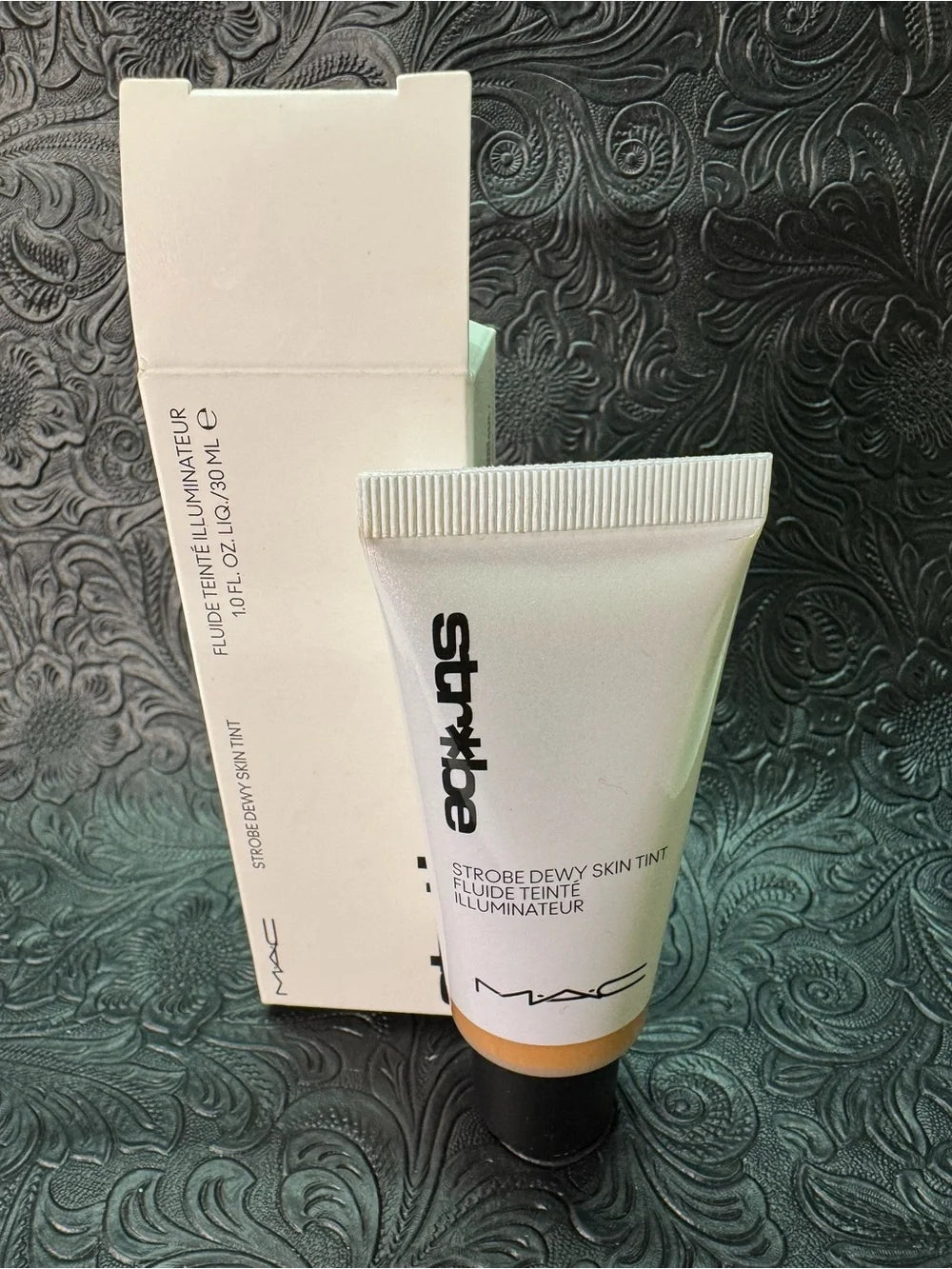 MAC Cosmetics Strobe Dewy Skin Tint - White & Black Packaging with Beige Tint (New)