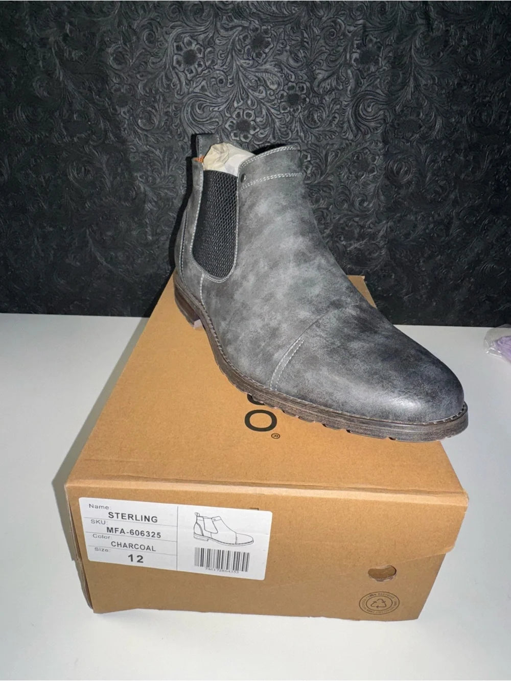 Ferro Aldo Sterling men's casual Chelsea slip-on ankle boots (New)