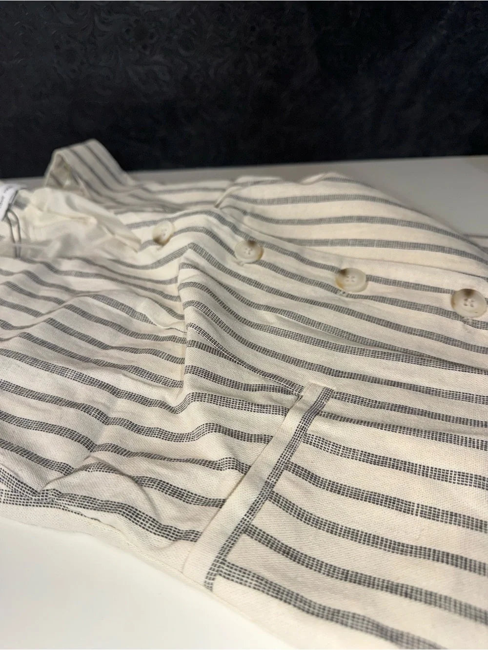 Love Tree brand linen blend striped waistcoat (New)