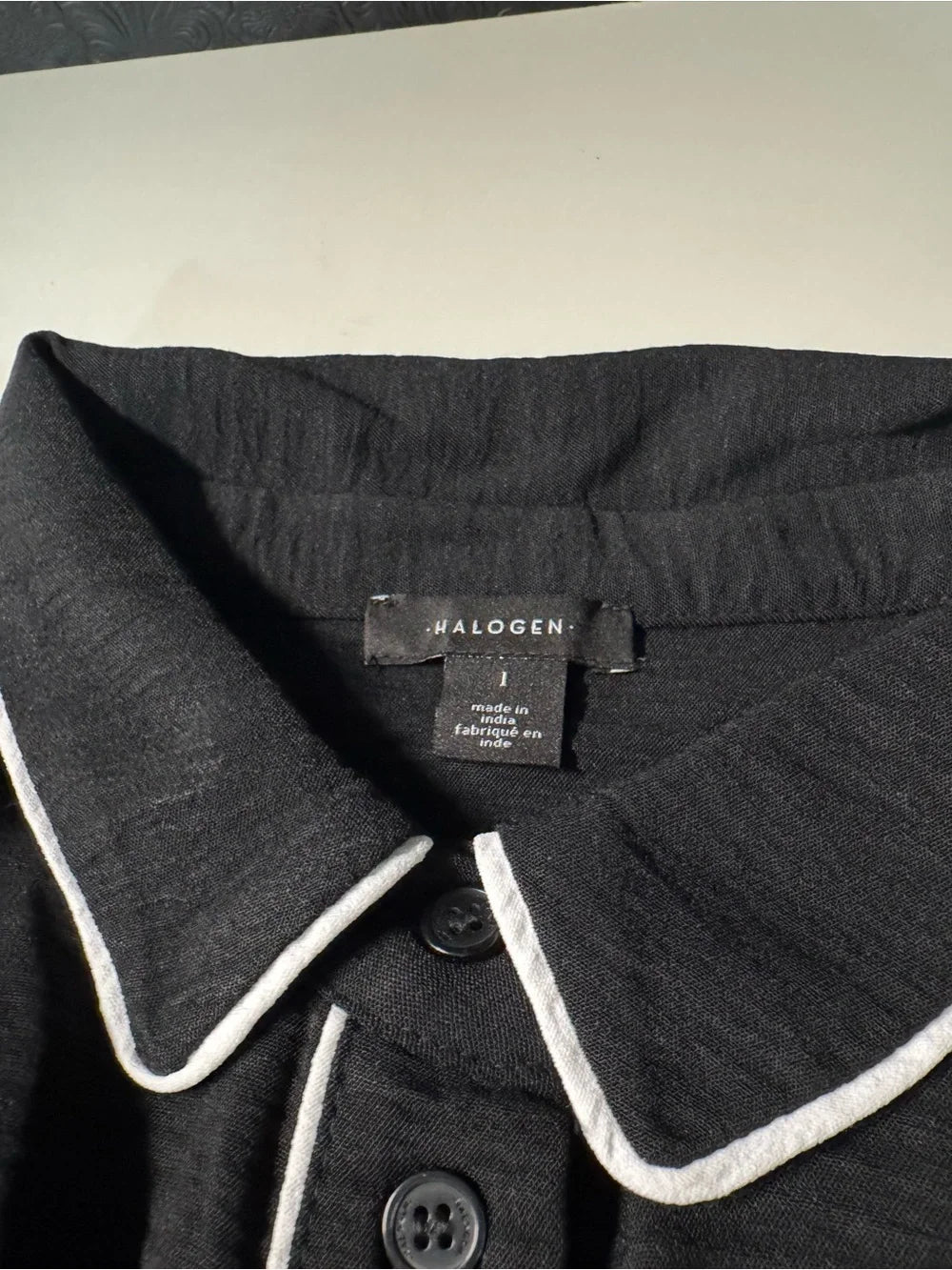 Halogen Black Jacket with White Piping (New)
