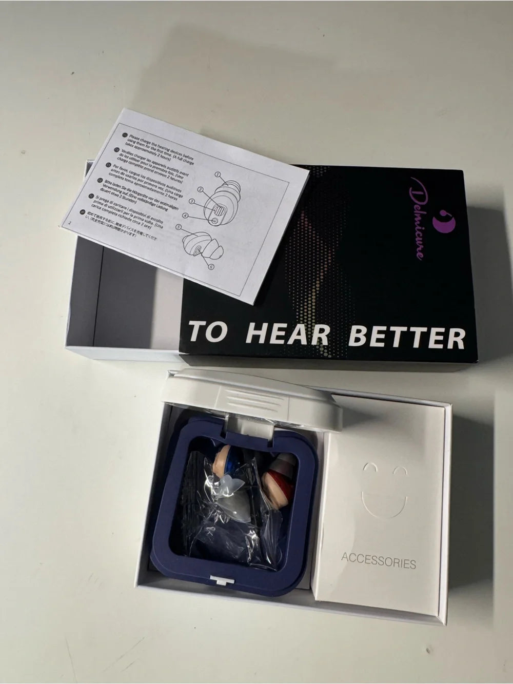 Delmicure digital hearing aid for seniors (New)